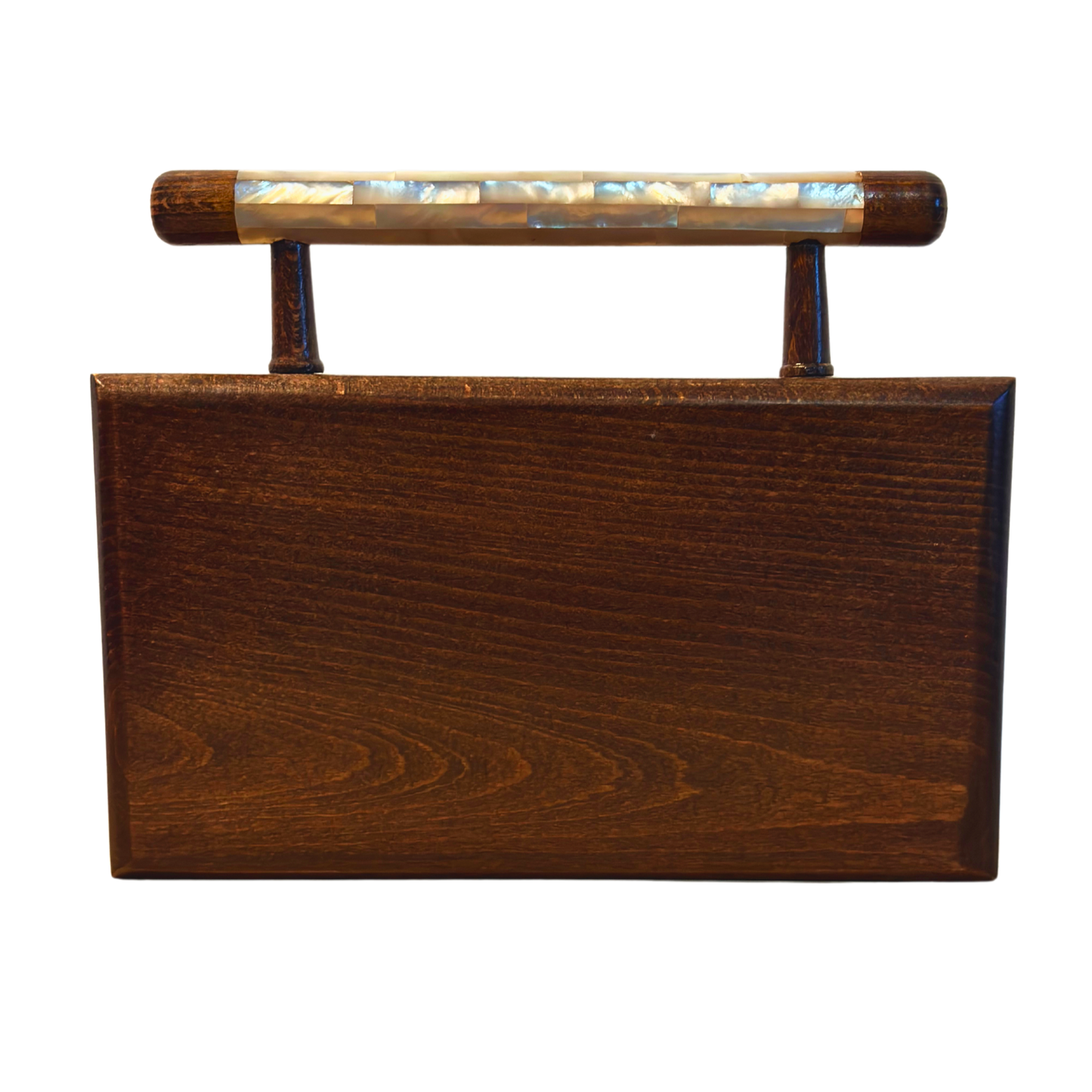 Falak – Luxuriöse Damaszener Clutch mit Perlmutt & Brokatfutter