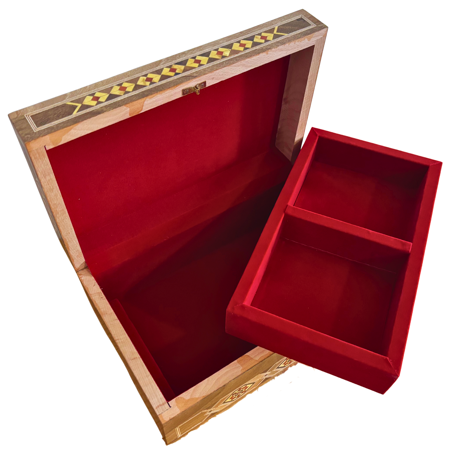 Caja Damasquina con Cerradura – Obra Artesanal Hecha a Mano