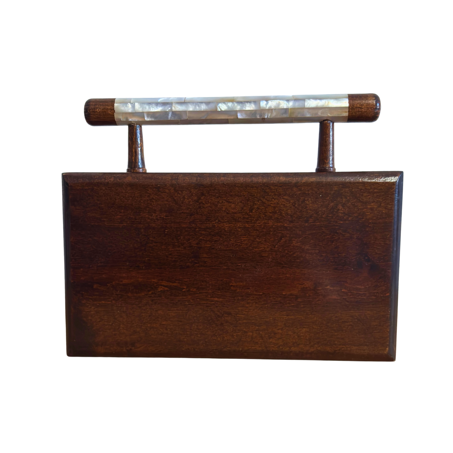 Yasmine – Clutch Damasquina de Luxo com Madrepérola & Forro de Brocado