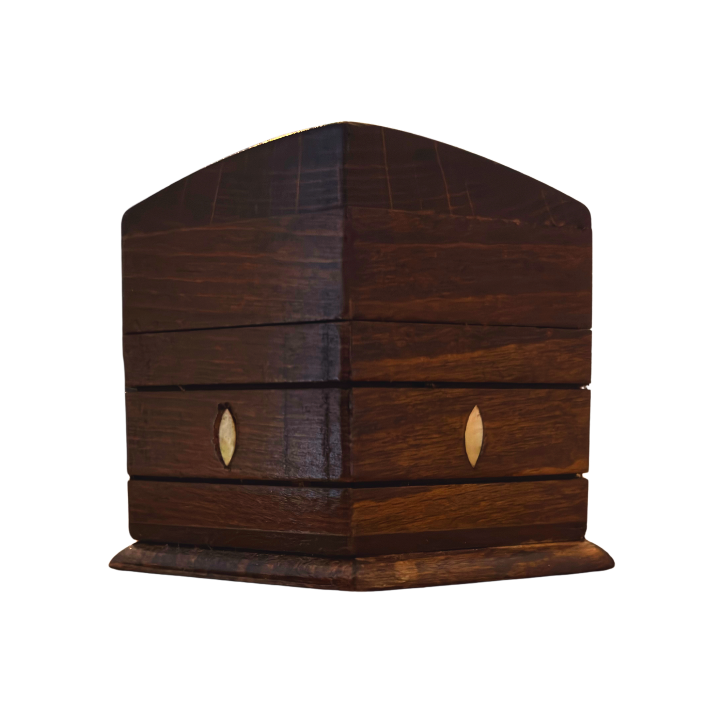 Caja de Haya Tallada a Mano con Nácar y Terciopelo – Diseño Oriental Atemporal