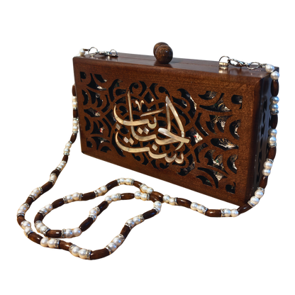 Mother – Luxury Damascene Clutch with Mother of Pearl & Brocade Interior