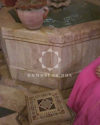 Damasceense Mozaïekdoos – Handgemaakt voor Sieraden & Herinneringen